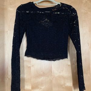 Lace crop top